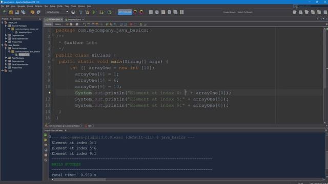 Java SE - 16 часть (Массивы) смотреть онлайн