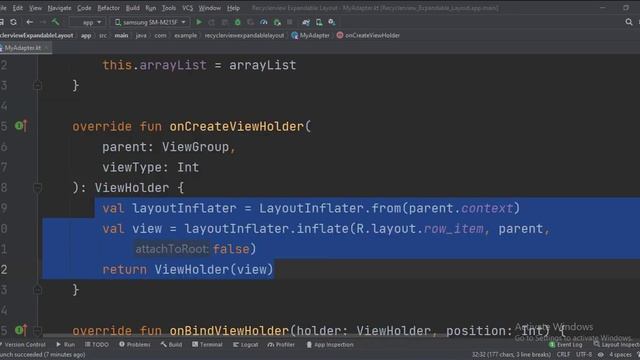 ANDROID - RECYCLER VIEW EXPANDABLE LAYOUT || TUTORIAL IN KOTLIN смотреть онлайн