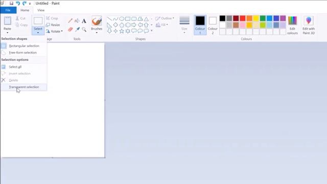 How To Paste Transparent Images on Paint | Windows 10 смотреть онлайн