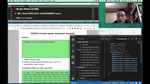 [跟山地人学Babel系列教程]课11.Babel中的ES2016-2018系列的插件Plugins смотреть онлайн