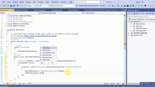 Get User Current Location Xamarin Forms | Find User Current Location Latitude and Longitude Xamarin смотреть онлайн
