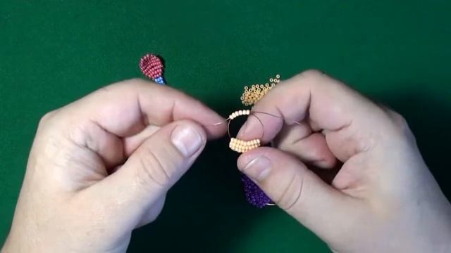 Ложка из бисера параллельным плетением смотреть онлайн