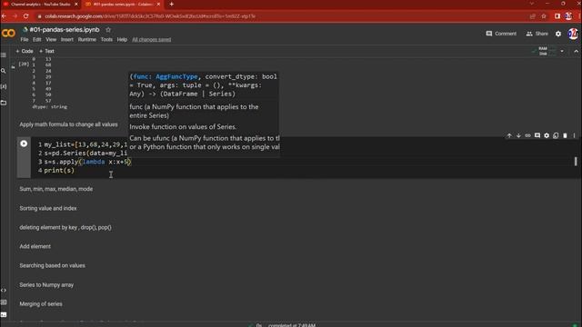 Python Pandas library Series #02 смотреть онлайн