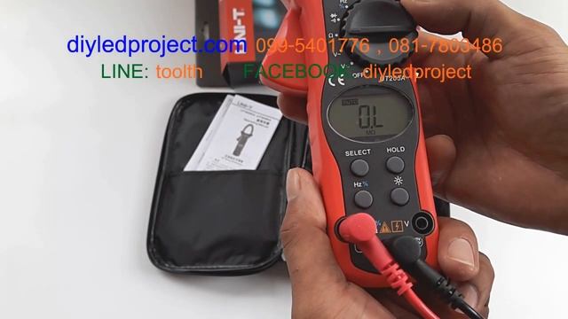 คลิปแอมป์ UNI-T UT205A แคลมป์มิเตอร์ แคล้มมิเตอร์ digital clamp meter смотреть онлайн
