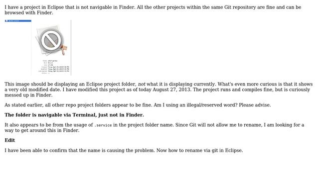 Apple: Git repository workspace folder not displayed in Finder смотреть онлайн