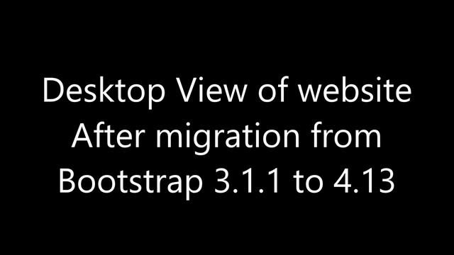 bootstrap migration from 3.1.1 to 4.1.3 смотреть онлайн