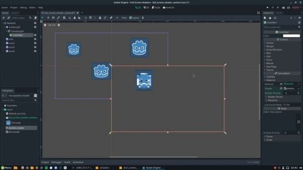 Godot full screen shader tutorial