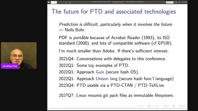 Tools for packaging and using Portable TeX Documents - Jonathan Fine | PackagingCon 2021 смотреть онлайн