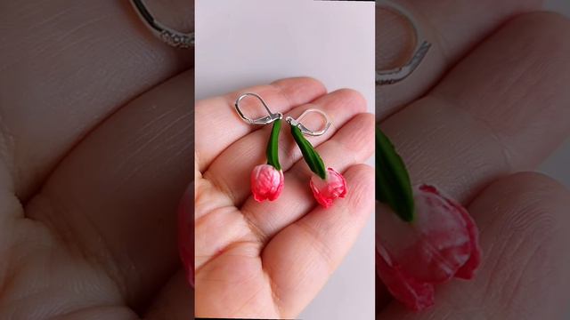 Весенние серьги Тюльпаны смотреть онлайн