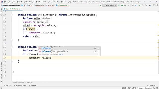 Java semaphore смотреть онлайн