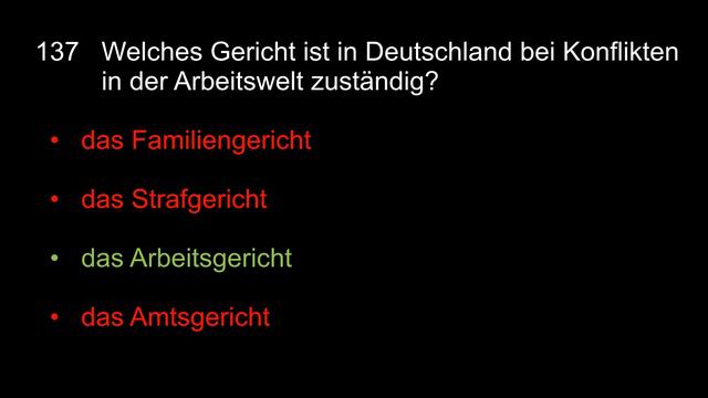 Test Leben in Deutschland vom 126 bis 150 , тест политика по немецкому языку смотреть онлайн