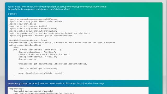 Mocking an Apache Commons CSV CSVRecord смотреть онлайн