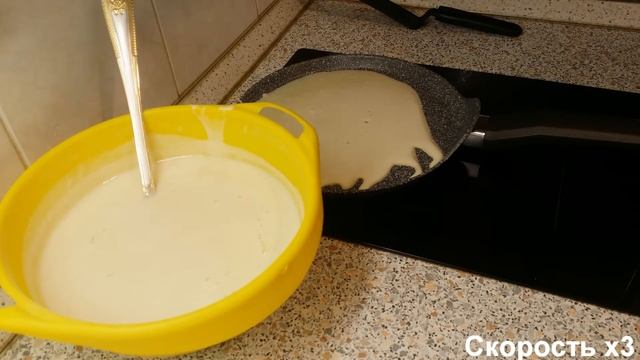 Сковорода-блинница OneTwo Moonstone) Готовимся к масленице) Жарим блины) смотреть онлайн