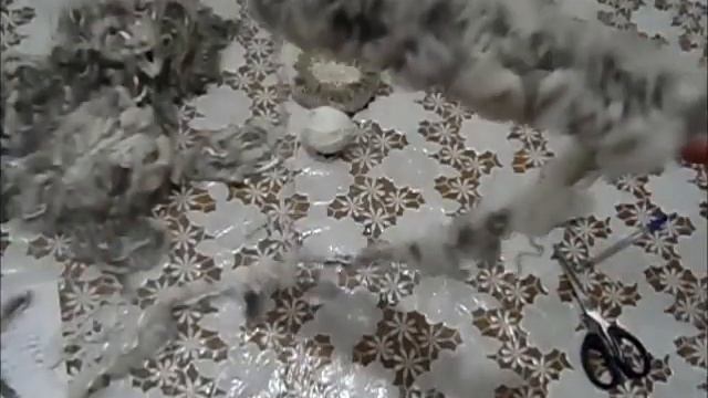 Вяжем МЕХОМ / Шапка с элементами связанными мехом /МК вязаниеспицами смотреть онлайн
