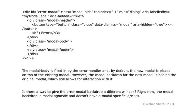 jQuery : How to Handle Two Overlapping Twitter Bootstrap Modals смотреть онлайн