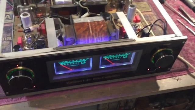 Ламповый усилитель РМВ 2х100 ватт. Настройка балансировка тока покоя выходных ламп смотреть онлайн