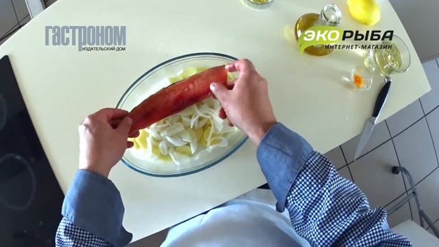 Голец с картофелем и соусом песто смотреть онлайн