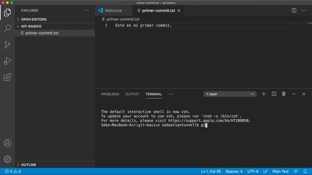 Tus primeros pasos con Git - git init y git status смотреть онлайн