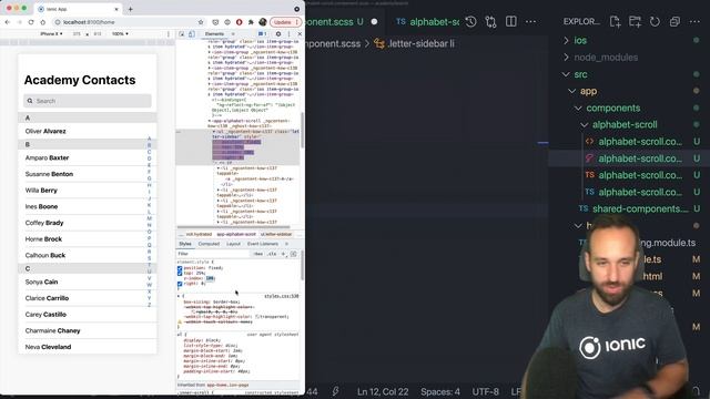 Ionic Alphabetic Scroll with Animations смотреть онлайн