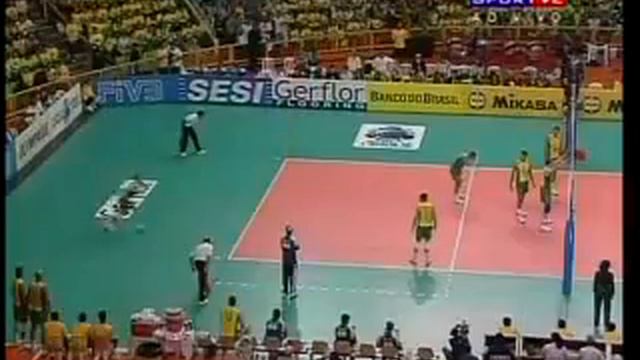 1º SET BRASIL 3 X 2 SÉRVIA LIGA MUNDIAL 2008 смотреть онлайн