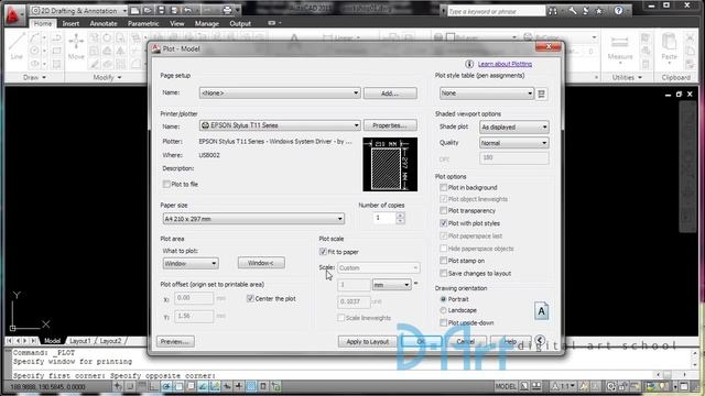 Autocad: Windows Plot Scale смотреть онлайн