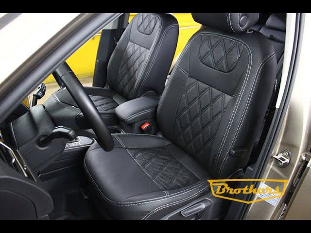 Чехлы на Volkswagen Tiguan 2 с ромбами смотреть онлайн