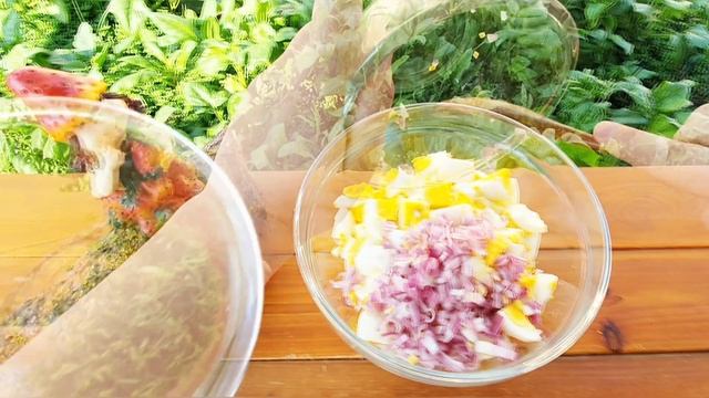 Easy and Delicious Egg Salad Recipe | ASMR | Çox Ləzzətli Yumurta Salatı Resepti | Salad Recipes смотреть онлайн