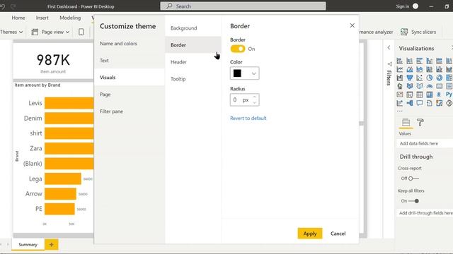 Themes & Custom Themes in Power BI Tutorial (42/50) смотреть онлайн