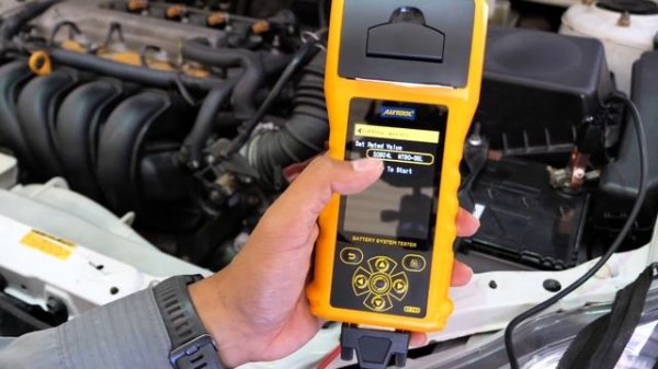 ឧបករណ៍ធ្វើតេស្តអាគុយមានម៉ាស៊ីនព្រីន AUTOOL BT760 Car Battery Tester with Printer