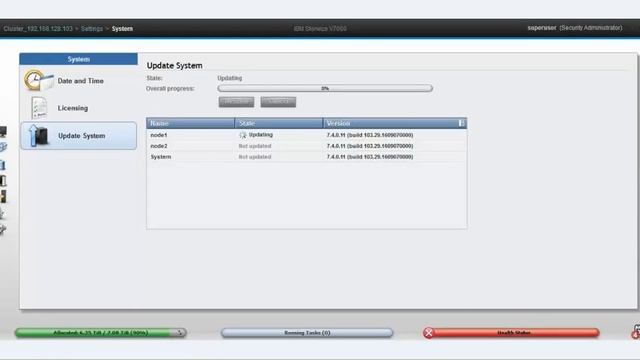 Upgrade Firmware IBM storage storwize v7000 gen1 смотреть онлайн