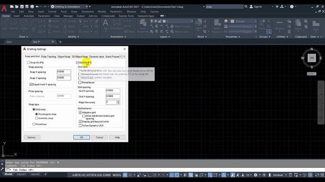 How to Customize Grid and Its Setting in AutoCAD 2021 смотреть онлайн