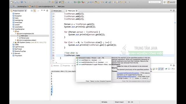 Java Nâng Cao 04 List - Arraylist смотреть онлайн