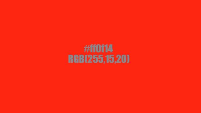 #ff0f14 RGB(255,15,20) смотреть онлайн