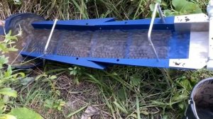 Тихопотихоньку  мою золото электро мини-шлюзом  Дипсис 19х100/12в