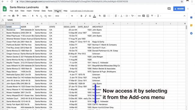 How to quickly add latitude and longitude coordinates to a spreadsheet using Google Sheets смотреть онлайн