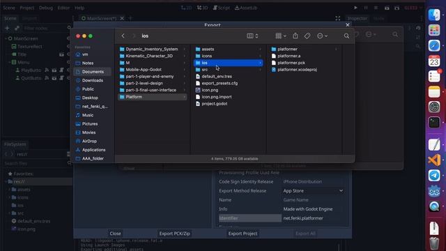 How to export a Godot project to iOS Xcode project on Apple Silicon Macs M1 смотреть онлайн