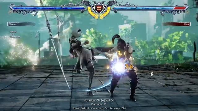 Soulcalibur 6 (Season 2) - 2B Tech - [A] Counter Hit Combos смотреть онлайн