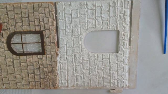 DIY Имитация каменных стен из штукатурки для Кукольного дома/Brickwork for dollhouse смотреть онлайн