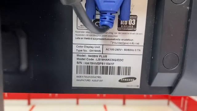 Монитор Samsung 940NB смотреть онлайн