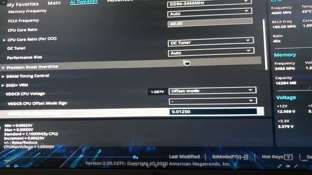 Undervolt, Ryzen 5 3600, B450, Cpu A 4Ghz