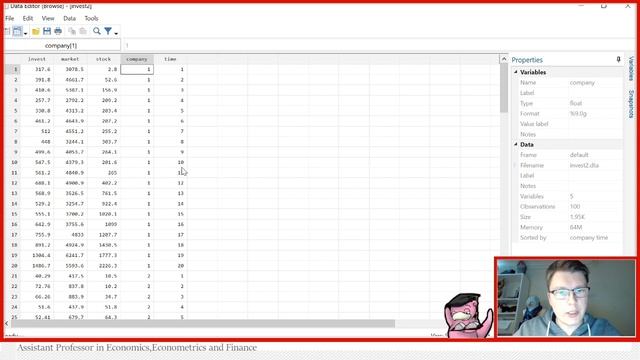 Stata - How to use tsset смотреть онлайн