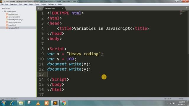 Variables in javascript in hindi || Javascript tutorial for beginners - 4 || #javascript смотреть онлайн