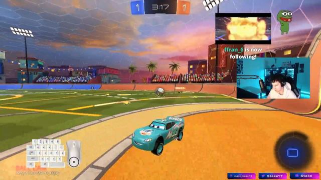 RAYO MCQUEEN EN ROCKET LEAGUE ¿MEJOR QUE EL DOMINUS? ¡FLIP RESET VS TOP 6 DEL MUNDO!