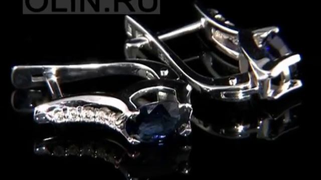 Золотые сережки с сапфирами и бриллиантами смотреть онлайн