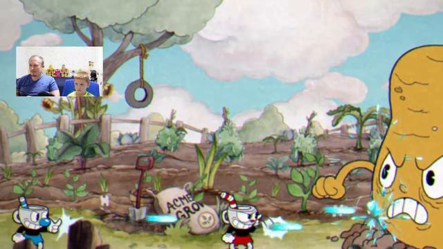 Я покажу как пройти BOTANIC PANIC в игре стаканчике (CUPHEAD) смотреть онлайн