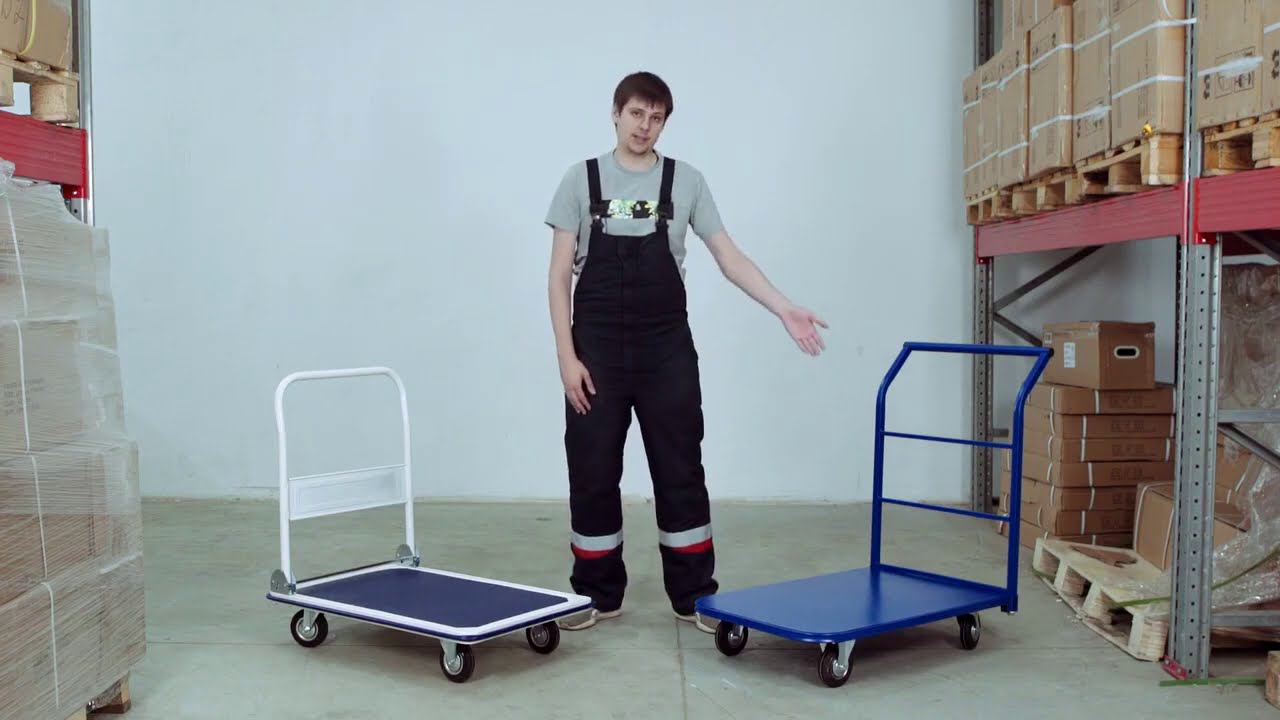 Платформенные тележки TOR ТП 2 и TOR РН 300: особенности и отличия — складская техника КИИТ смотреть онлайн