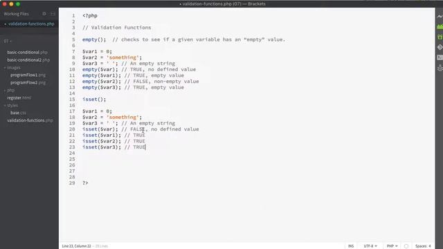 41 php - validation functions смотреть онлайн