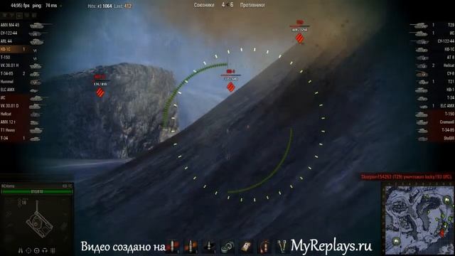 WOT: Заполярье - КВ-1С - 3 фрага смотреть онлайн