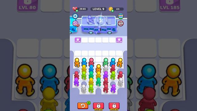 Bus Jam Level 8, Level 9, Level 10