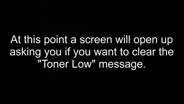 How to clear the "Toner Low" Message from the Toshiba estudio 520/600/720/850 MFP смотреть онлайн
